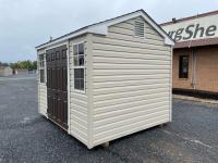 8'x10' Side Peak with shelves from Pine Creek Structures in Harrisburg, PA