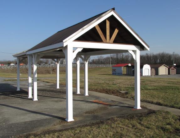 10X14 PEAK VINYL PAVILION AT PINE CREEK STRUCTURES IN YORK, PA.